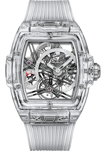 Hublot Spirit of Big Bang Tourbillon Sapphire Watch - 42 mm - Sapphire Dial - Transparent Strap Limited Edition of 50