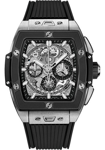 Hublot Spirit of Big Bang Titanium Ceramic Watch - 42 mm - Sapphire Dial - Black Rubber Strap