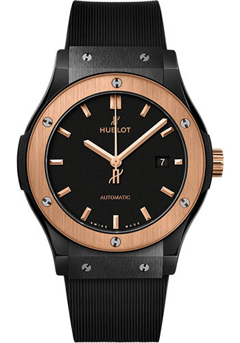 Hublot Classic Fusion Ceramic King Gold Watch - 42 mm - Black Lacquered Dial