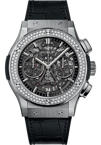 Hublot Classic Fusion Aerofusion Titanium Diamonds Watch - 45 mm - Sapphire Dial