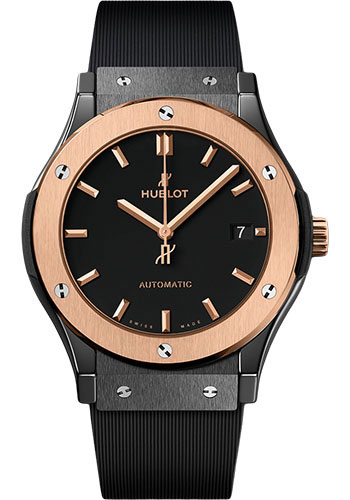 Hublot Classic Fusion Ceramic King Gold Watch - 45 mm - Black Lacquered Dial