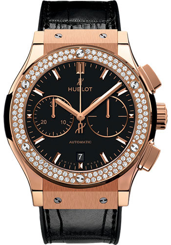 Hublot Classic Fusion Chronograph King Gold Diamond Watch