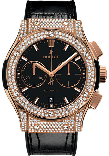 Hublot Classic Fusion Chronograph Gold Pave Watch