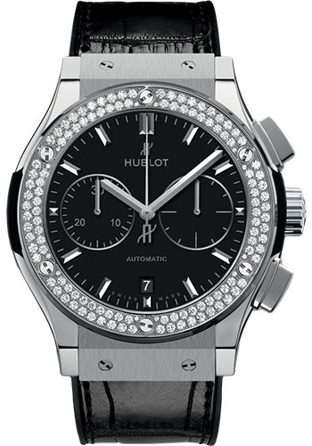 Hublot Classic Fusion Chronograph Titanium Diamonds Watch