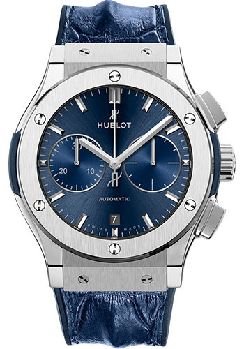 Hublot Classic Fusion Blue Chronograph Titanium Watch