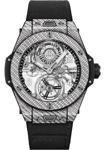 Hublot Big Bang Tourbillon Automatic Carbon Watch - 45 mm - Sapphire Dial