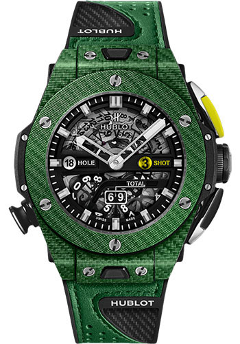 Hublot Big Bang Unico Golf Green Carbon Watch - 45 mm - Black Skeleton Dial Limited Edition of 100