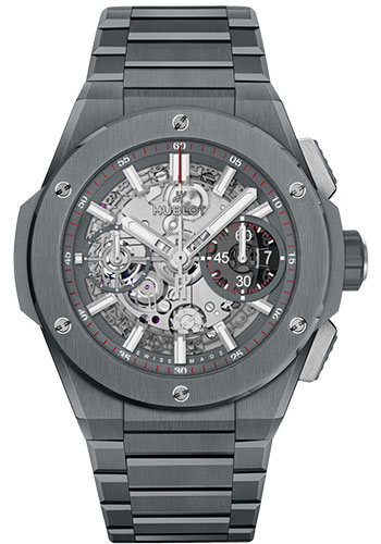 Hublot Big Bang Integral Grey Ceramic Watch - 42 mm - Grey Skeleton Dial