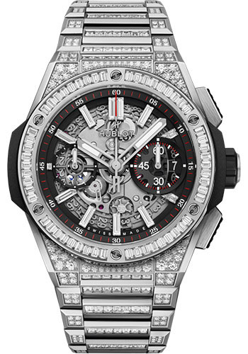 Hublot Big Bang Integral Titanium Jewellery Watch - 42 mm - Black Skeleton Dial