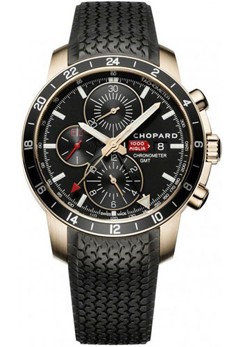 Chopard Mille Miglia 2012 Edition Limited Edition of 250 Watch - 42.50 mm Rose Gold Case - Black Dial - Black Rubber Strap