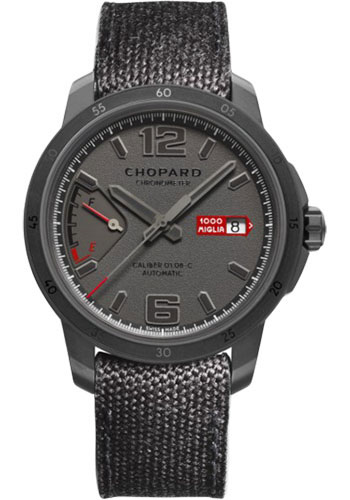 Chopard Mille Miglia GTS Power Control Grigio Speciale Watch - Titanium Case - Charcoal Gray Dial - Black Strap