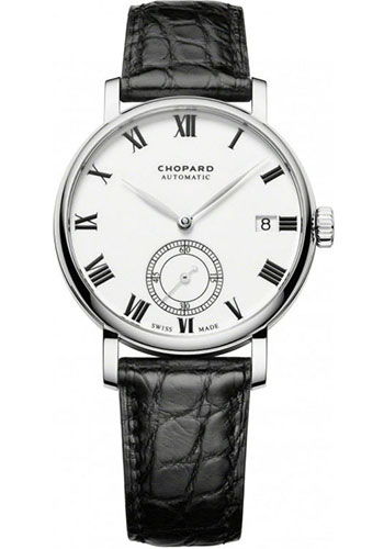 Chopard Classic Manufacture Watch - 38.00 mm White Gold Case - Black Alligator Strap