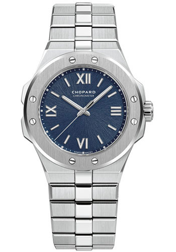 Chopard Alpine Eagle Watch - 36.00 mm Steel Case - Blue Dial