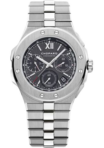 Chopard Alpine Eagle XL Chrono Watch - 44.00 mm Steel Case - Absolute Black Dial