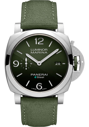Panerai Luminor Marina eSteel™ Verde Smeraldo - 44mm Brushed Esteel Case - Polished Green Gradient Esteel™ Dial