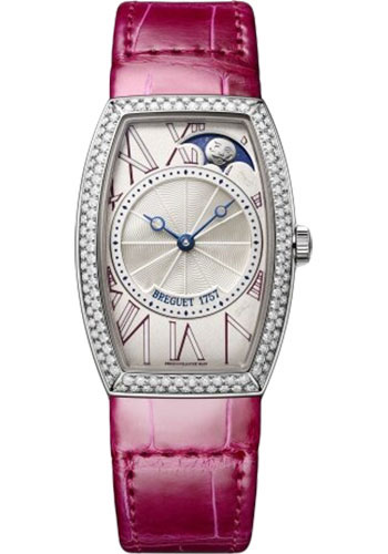 Breguet Héritage 8861 - White Gold Case - Silver Dial - Pink Leather Strap