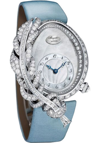 Breguet Plumes GJ15BB89240DD8 - White Gold Case - Silver Dial - Light Blue Satin Strap