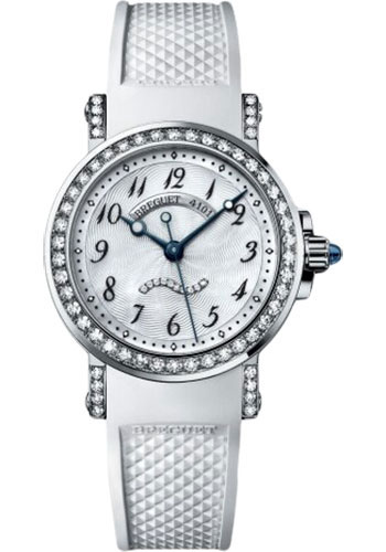 Breguet Marine 8818 - White Gold Case - Mother-Of-Pearl Dial - White Rubber Strap