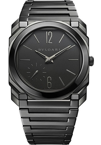 Bvlgari Octo Finissimo Watch - 40 mm Black Ceramic Case - Sandblasted Black Ceramic Dial - Ceramic Bracelet