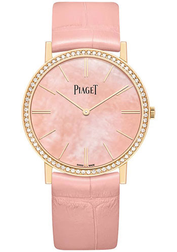 Piaget Altiplano Watch - Rose Gold Diamond Case - Pink Dial - Pink Strap Novelty Limited Series of 300