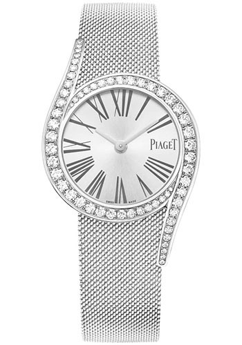 Piaget Limelight Gala Watch - White Gold Diamond Case - Silvered Dial - Gold Bracelet Novelty