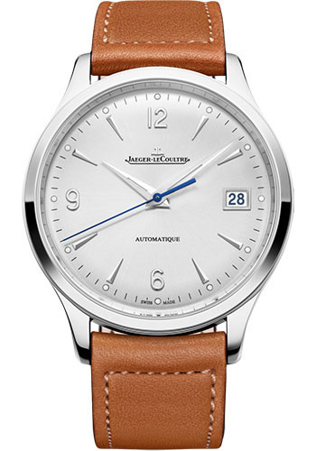 Jaeger-LeCoultre Master Control Date - Stainless Steel Case - Silvered Grey Dial - Novonappa Calfskin Strap