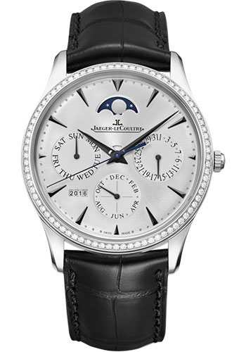 Jaeger-LeCoultre Master Ultra Thin Perpetual - White Gold Case - Silvered Grey Dial