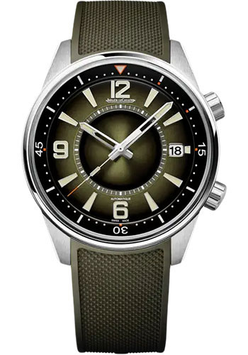 Jaeger-LeCoultre Polaris Date - Stainless Steel Case - Green Dial - Interchangeable Green Strap