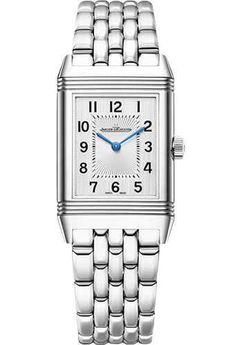 Jaeger-LeCoultre Reverso Classic Medium Thin - Stainless Steel Case - Silvered Grey Dial - Bracelet