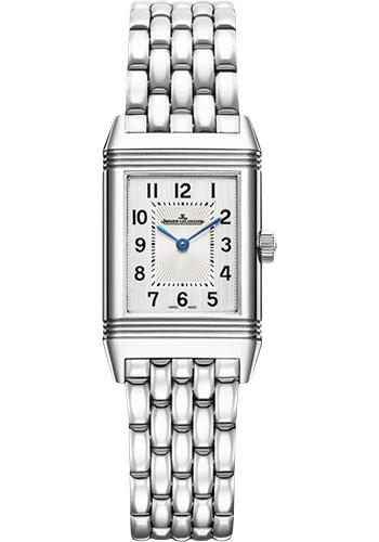 Jaeger-LeCoultre Reverso Classic Small - Stainless Steel Case - Silvered Grey Dial - Bracelet