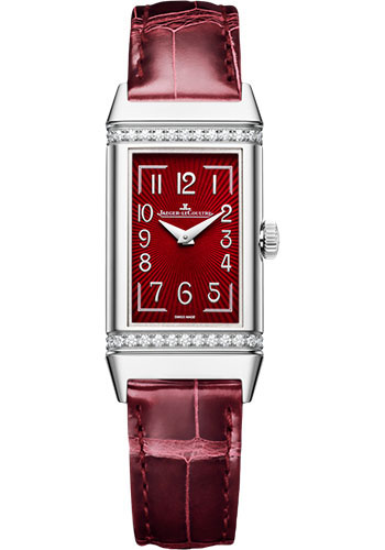 Jaeger-LeCoultre Reverso One Monoface - Stainless Steel Case - Burgundy Red Dial - Red Strap