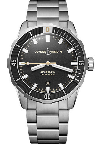 Ulysse Nardin Diver 42 mm - Steel Case - Black Dial - Steel Bracelet