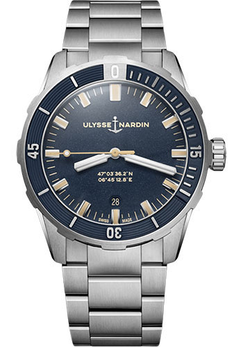 Ulysse Nardin Diver 42 mm - Steel Case - Blue Dial - Steel Bracelet