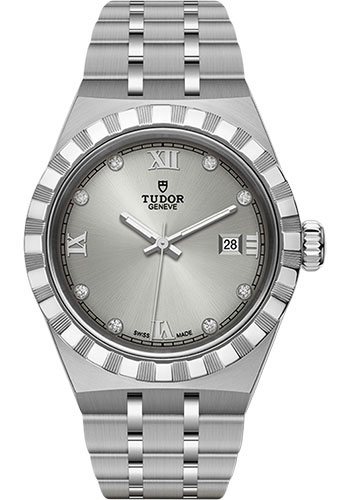 Tudor Tudor Royal Watch - 28mm Steel Case - Silver Diamond Dial - Bracelet