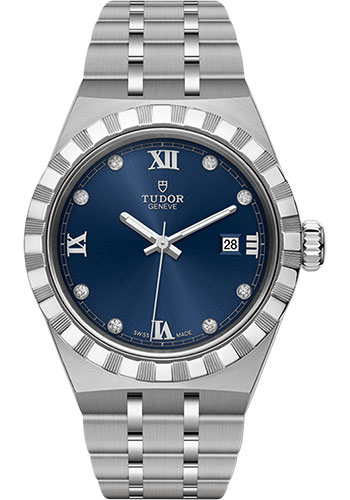 Tudor Tudor Royal Watch - 28mm Steel Case - Blue Diamond Dial - Bracelet