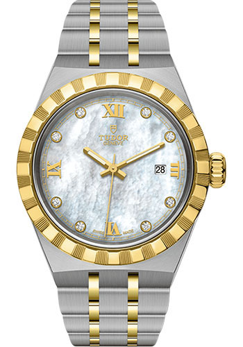 Tudor Tudor Royal Watch - 28mm Steel and Gold Case - White Mother-Of-Pearl Dial - Bracelet