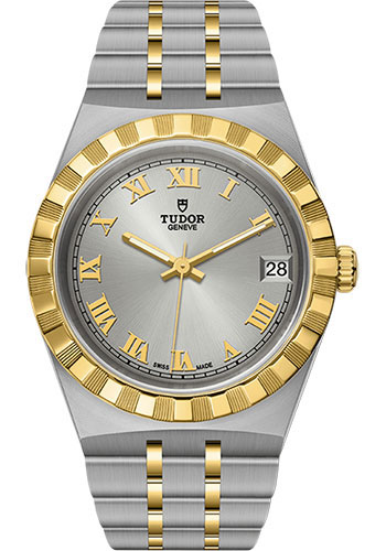 Tudor Tudor Royal Watch - 34mm Steel and Gold Case - Silver Dial - Bracelet