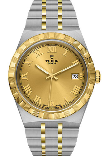 Tudor Tudor Royal Watch - 38mm Steel and Gold Case - Champagne Dial - Bracelet