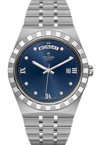 Tudor Tudor Royal Watch - 41mm Steel Case - Blue Diamond Dial - Bracelet