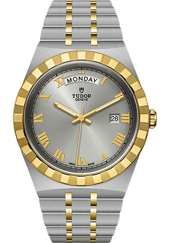Tudor Tudor Royal Watch - 41mm Steel and Gold Case - Silver Dial - Bracelet