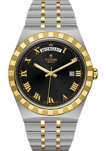 Tudor Tudor Royal Watch - 41mm Steel and Gold Case - Black Dial - Bracelet