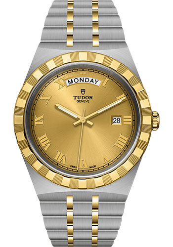 Tudor Tudor Royal Watch - 41mm Steel and Gold Case - Champagne Dial - Bracelet
