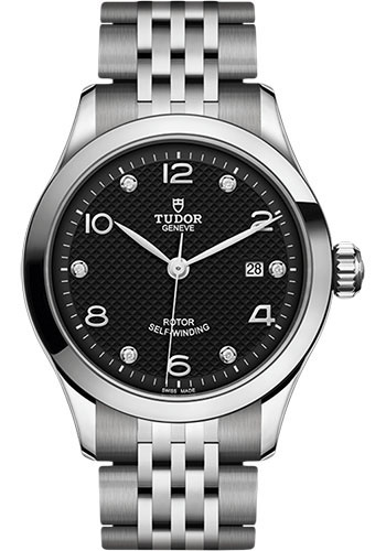 Tudor 1926 Watch - 28mm Steel Case - Black Diamond Dial
