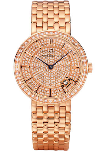 Carl F. Bucherer Adamavi Watch - 36 mm Rose Gold Diamond Case - Diamond Beze