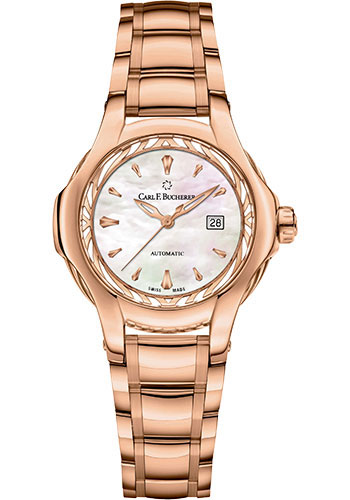 Carl F. Bucherer Pathos Diva Watch - Rose Gold Case - Mother-Of-Pearl Dial