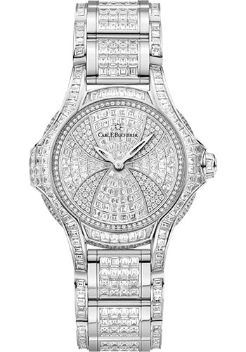Carl F. Bucherer Pathos Grace Limited Edition of 88 Watch - White Gold Diamond Case - White Gold Dial