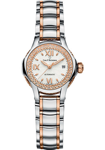Carl F. Bucherer Pathos Queen Watch - Steel And Rose Gold Case - White Dial