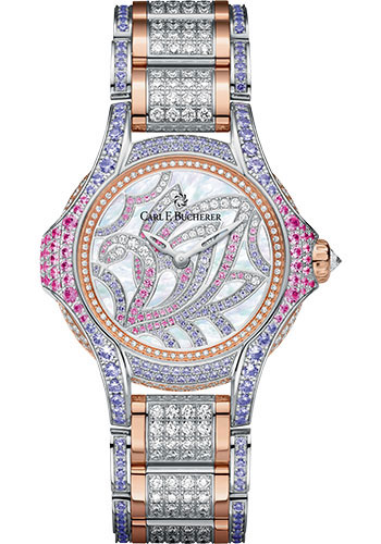 Carl F. Bucherer Pathos Swan Limited Edition of 88 Watch - White Gold And Rose Gold Diamond Case - White Gold Dial