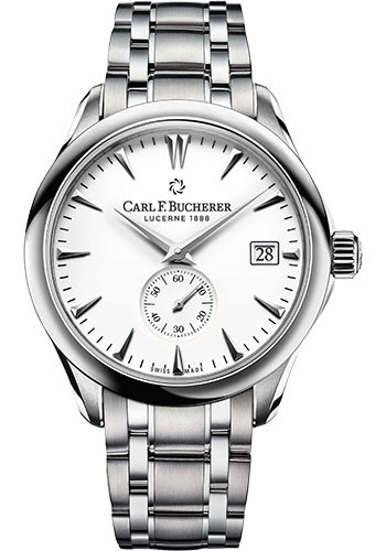 Carl F. Bucherer Manero Peripheral 43mm Watch - Steel Case - White Dial