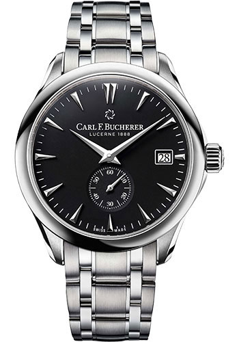 Carl F. Bucherer Manero Peripheral 43mm Watch - Steel Case - Black Dial